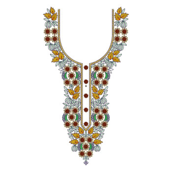 Ukrainian Embroidery Neck