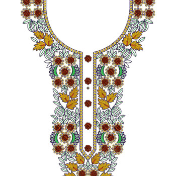 Ukrainian Embroidery Neck