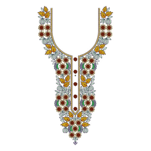Ukrainian Embroidery Neck