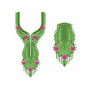 Dense Floral Yoke Embroidery Design