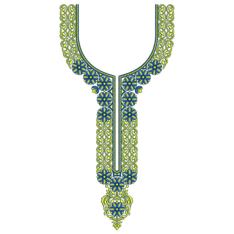 Wevy Style Neck Embroidery Design