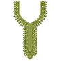 Zigzag Thread Style Neck Embroidery Design