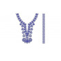African Neck Chain Stitch look Embroidery 23064