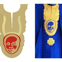 Algeria Attractive Wedding Embroidery Design 21433