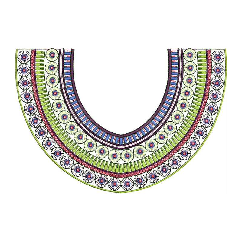 Angavastram Neck Embroidery Design