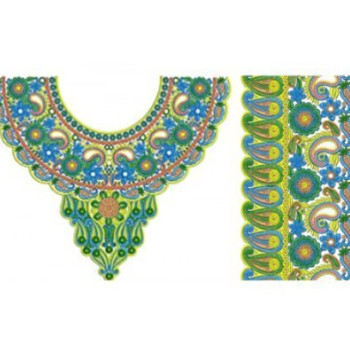 Boho Neck Embroidery Design For Women