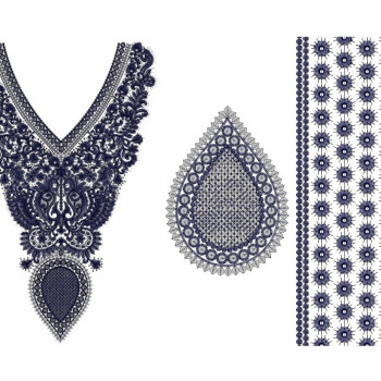 Bollywood Bachwear Dress Embroidery Design