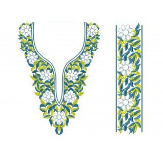 Bridal Boho Chic Neck Embroidery Designs