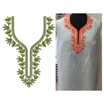 Chamsa Algerian Traditional Dress Embroidery Design