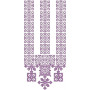 Amethyst Pixel Grid Embroidery Design