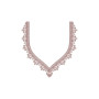 Lace V-Neck Border Embroidery Design