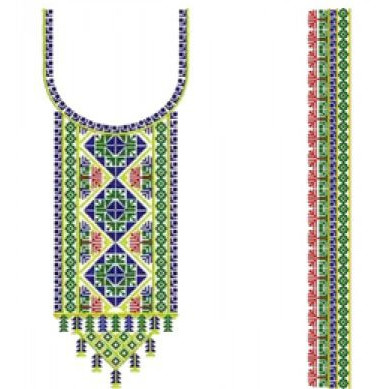 Cross Stitch Embroidery Designs For Neck 18056