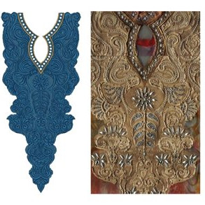 Embroidery Designer Neck Suit 15217