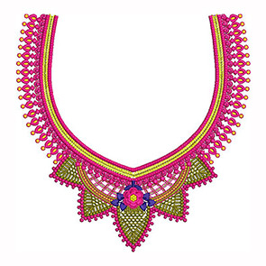 The Bib Medallion Embroidery Design