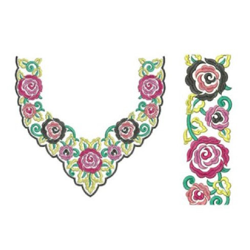 Embroidery Neck Design For Dress