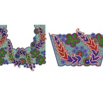 Exproter Neck Embroidery Design 15940