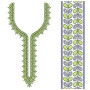 Folk Neckline and Border Embroidery Design