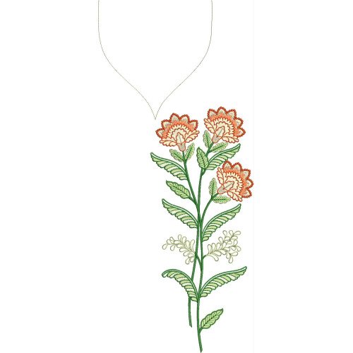 Flower Neck Embroidery Designs