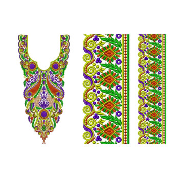 Full Set Neck | Sleeve | Border Design