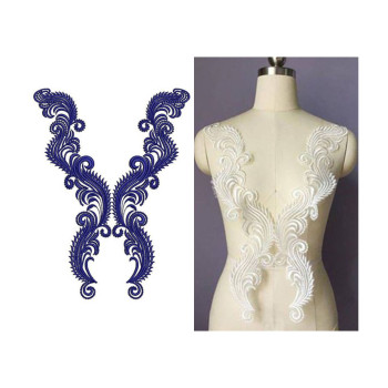 Geometric Neck Embroidery Design 22834