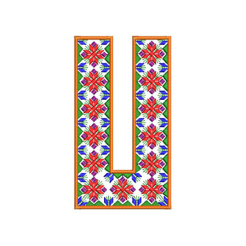 Large-Scale Floral Embroidery Design