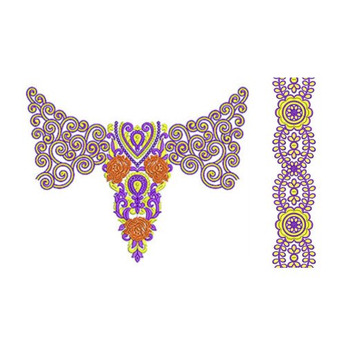 Kashmiri Girl Dress Embroidery Design