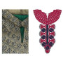 Ladies Fashionable Embroidery Neck Design 15219