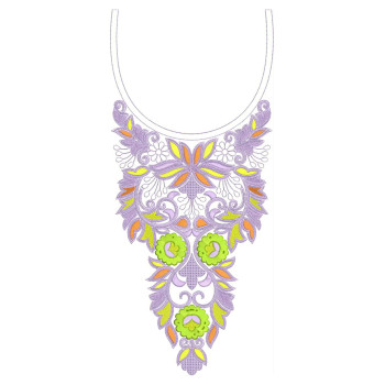 Parsi Gara Yoke Embroidery Design