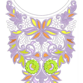 Parsi Gara Yoke Embroidery Design
