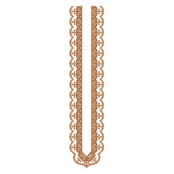 Antique Scroll Border Embroidery Design