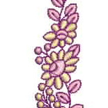 Floral Chain Embroidery Design