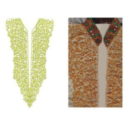 Mexican Neck Embroidery Design 22591