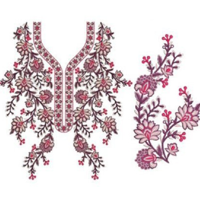 New Neck Embroidery Design 20829