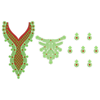 New Neck Embroidery Design 20832