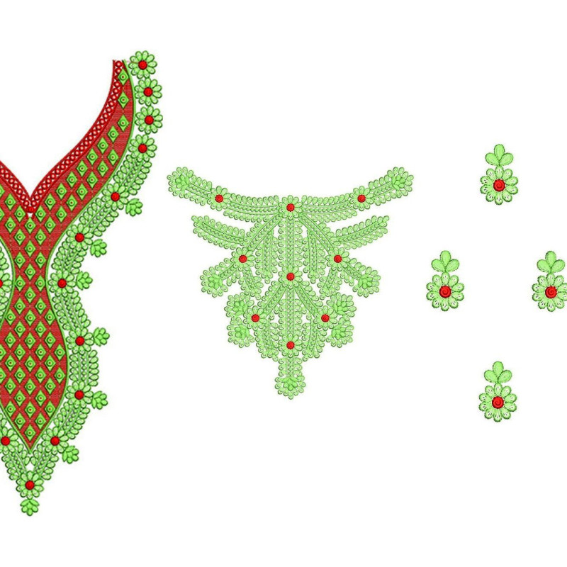 New Neck Embroidery Design 20832