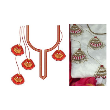 New Euroepan Vintage Neck Embroidery 19874