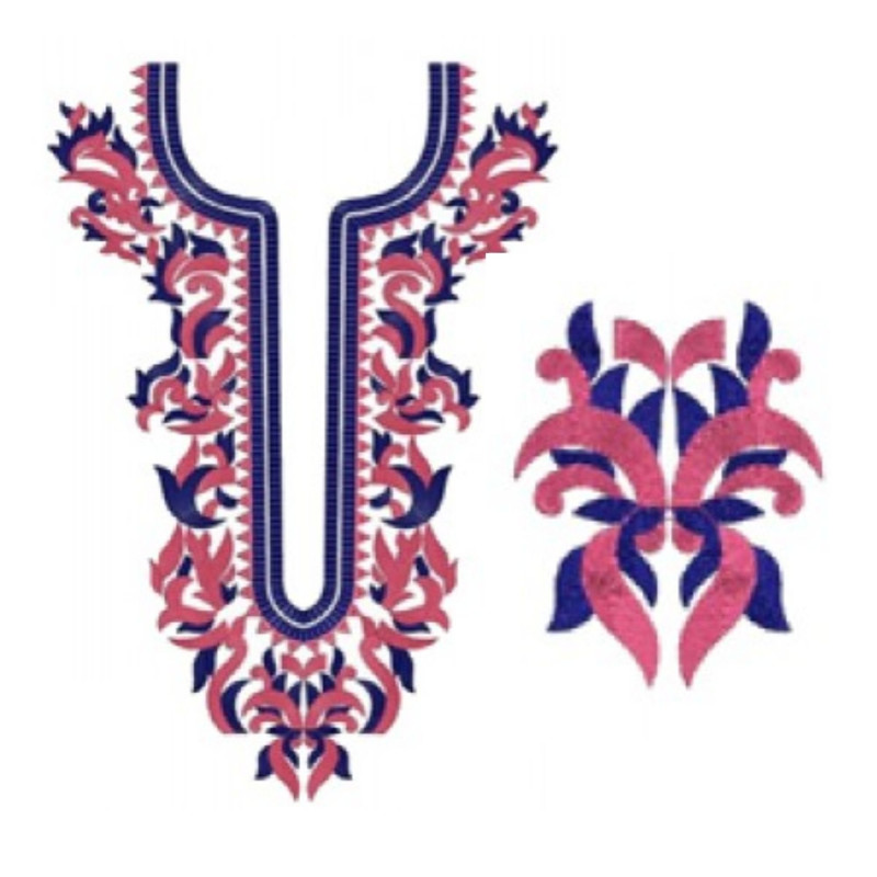 New Pakistani Neck Embroidery Design