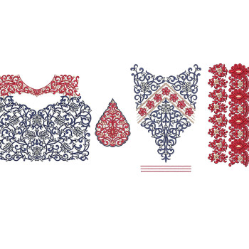New Neck Embroidery Design 18378