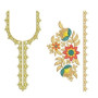 New Neck Embroidery Design 22054