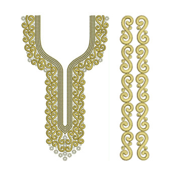 New Neck Embroidery Design 30299