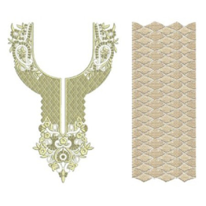 New Neck Embroidery Design 30373