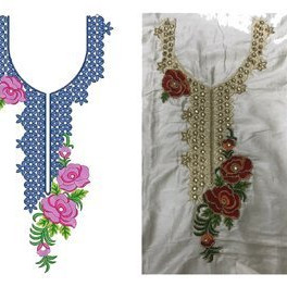 New Neck Embroidery Design 18670