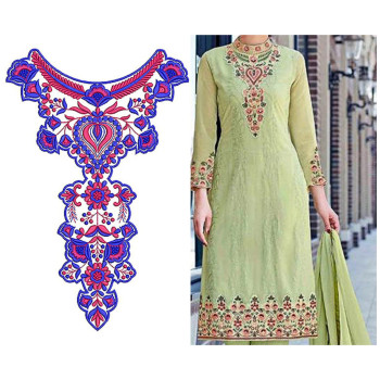 New Neck Embroidery Design 19562
