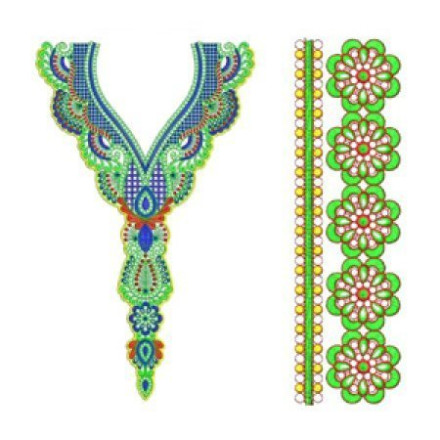 New Neck Embroidery Design 19512