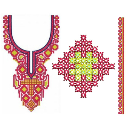 New Neck Embroidery Design 19627