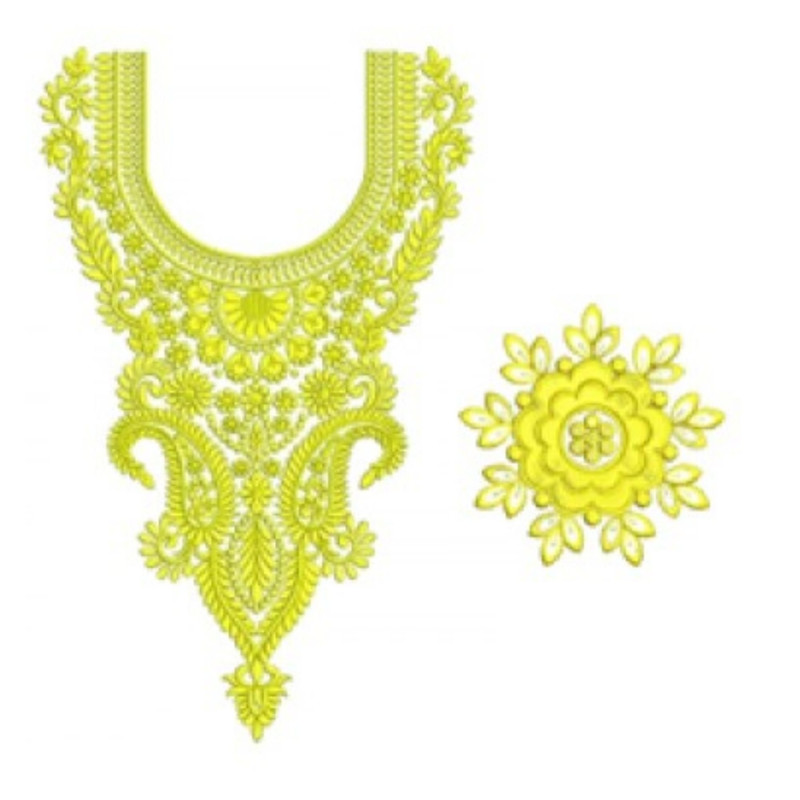 Neck Embroidery Design 19985