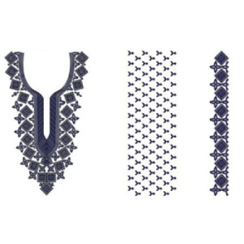Neck Embroidery Design 20527