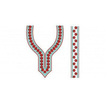 Nighty Neck Embroidery Designs 339