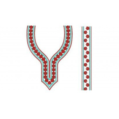 Nighty Neck Embroidery Designs 339