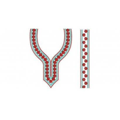 Nighty Neck Embroidery Designs 339